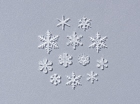 雪の結晶フィルム加工品